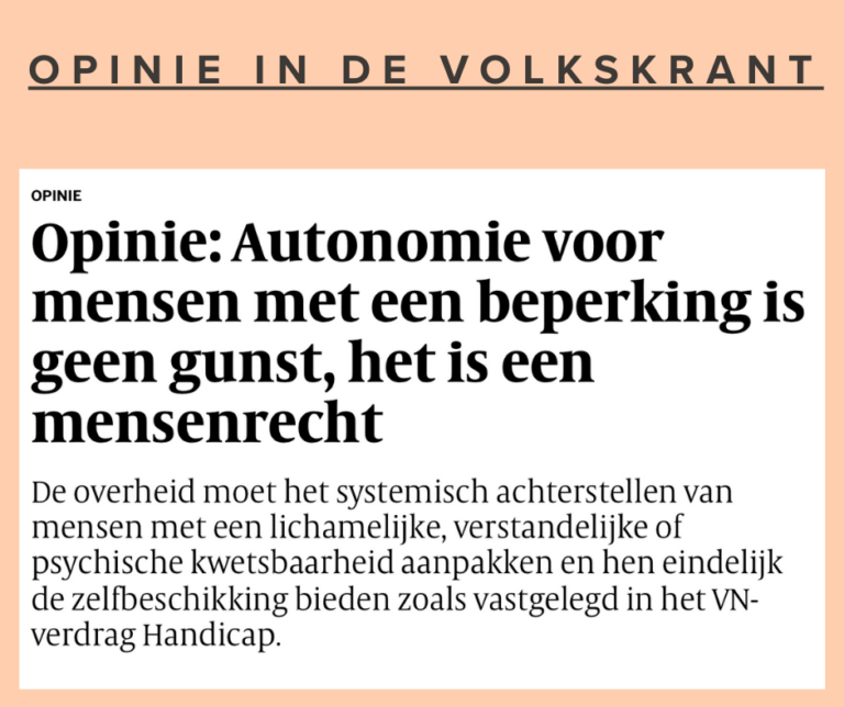Opinie in de Volkskrant